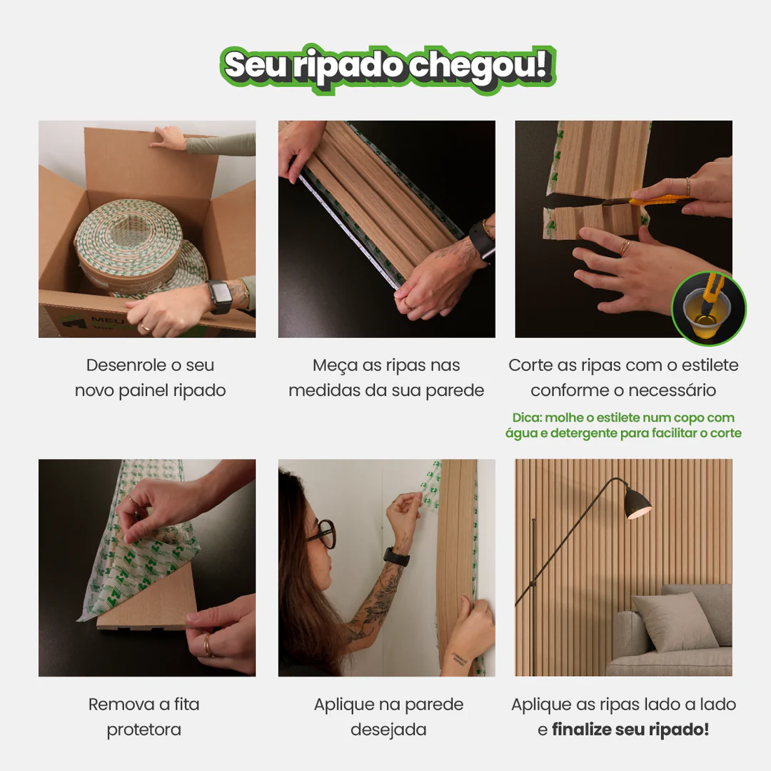 Placa aplicada em ambiente